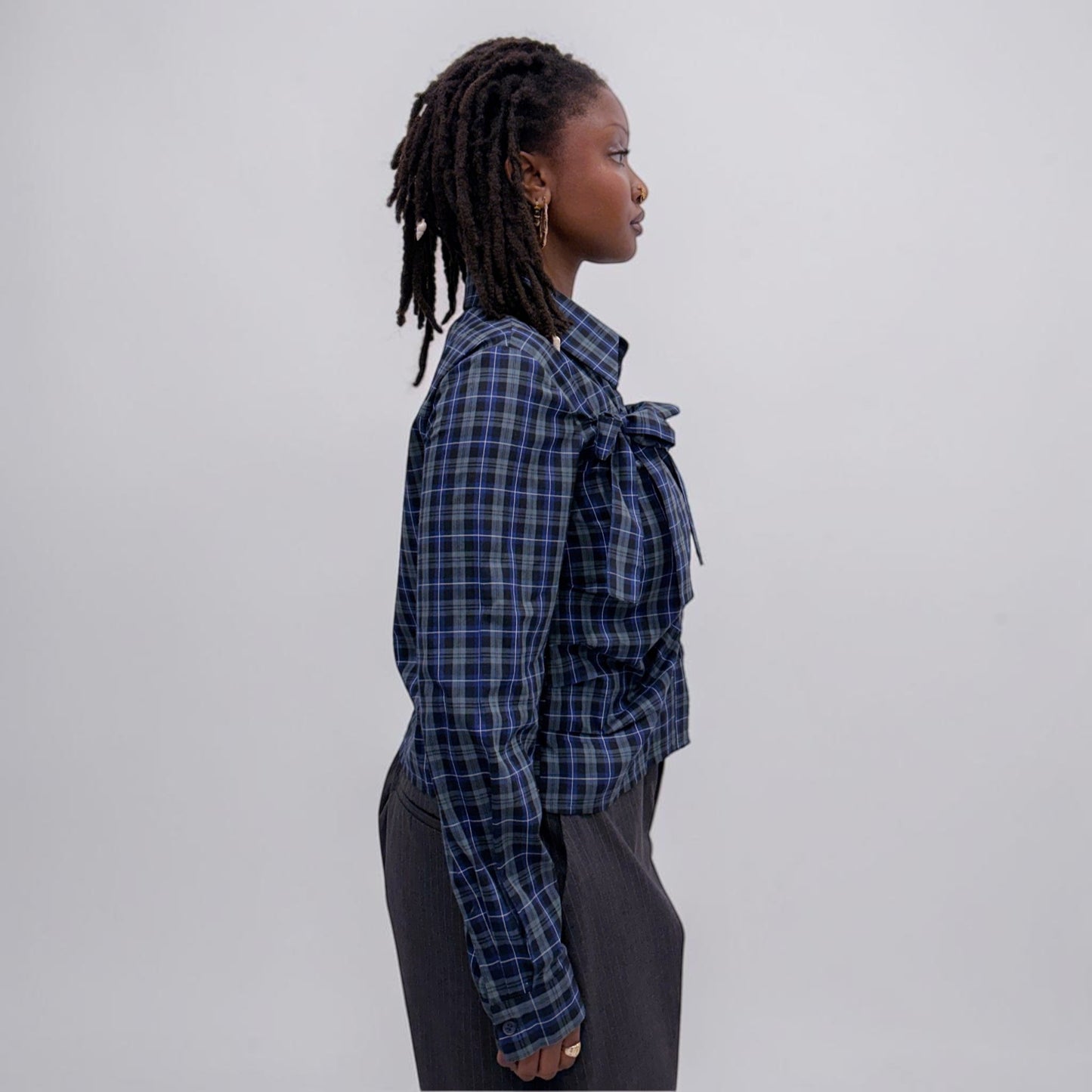 Askhaki Seoul Ribbons Shirt Blue/Green