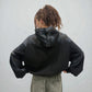 By Attention Paint Wash Black Zip-Up