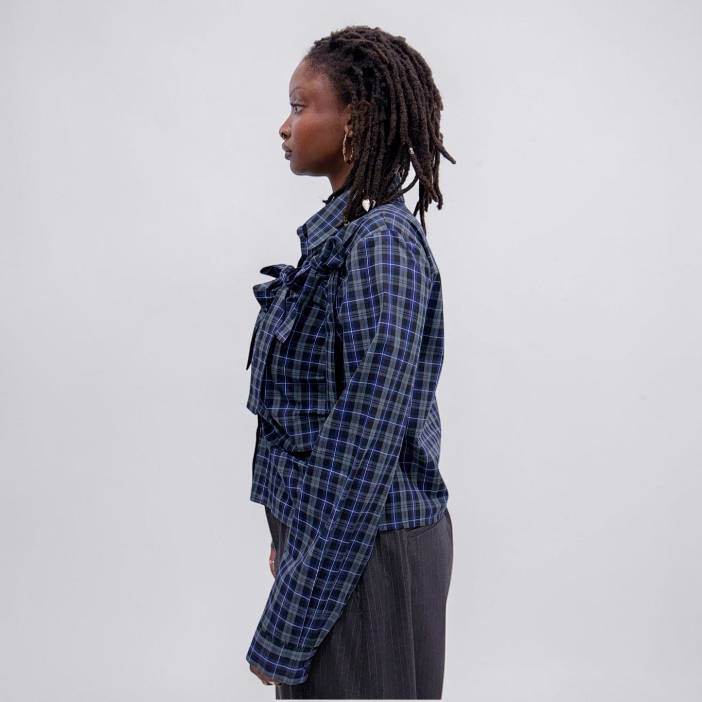 Askhaki Seoul Ribbons Shirt Blue/Green