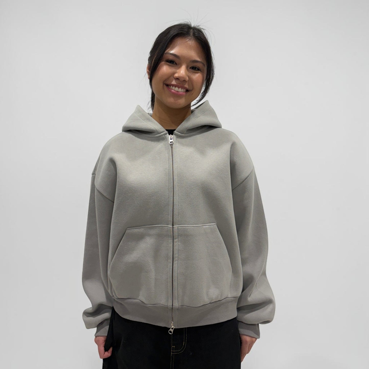 Invis-Able Hamptons Zip Hoodie Light Grey