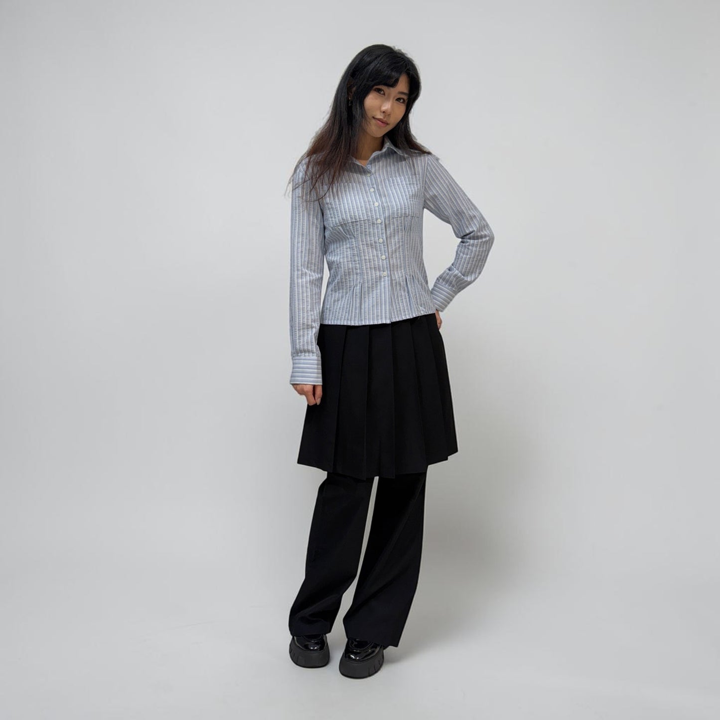 Askhaki Seoul Carrie Shirt Blue