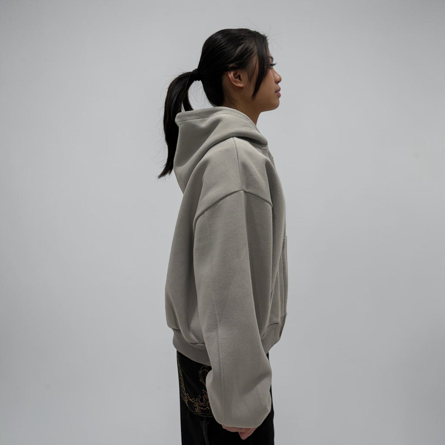 Invis-Able Hamptons Zip Hoodie Light Grey