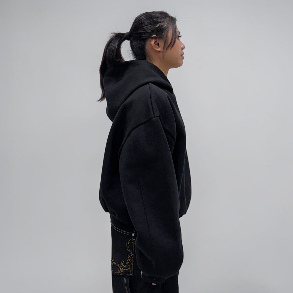 Invis-Able Hamptons Pullover Hoodie Black | ODD EVEN