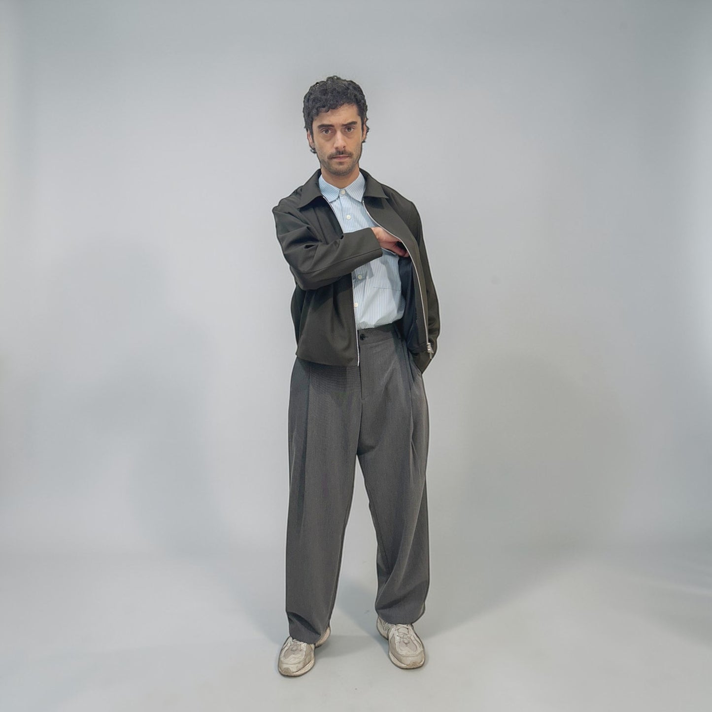 Invis-Able Alfonso Wool Jacket Dark Olive | ODD EVEN