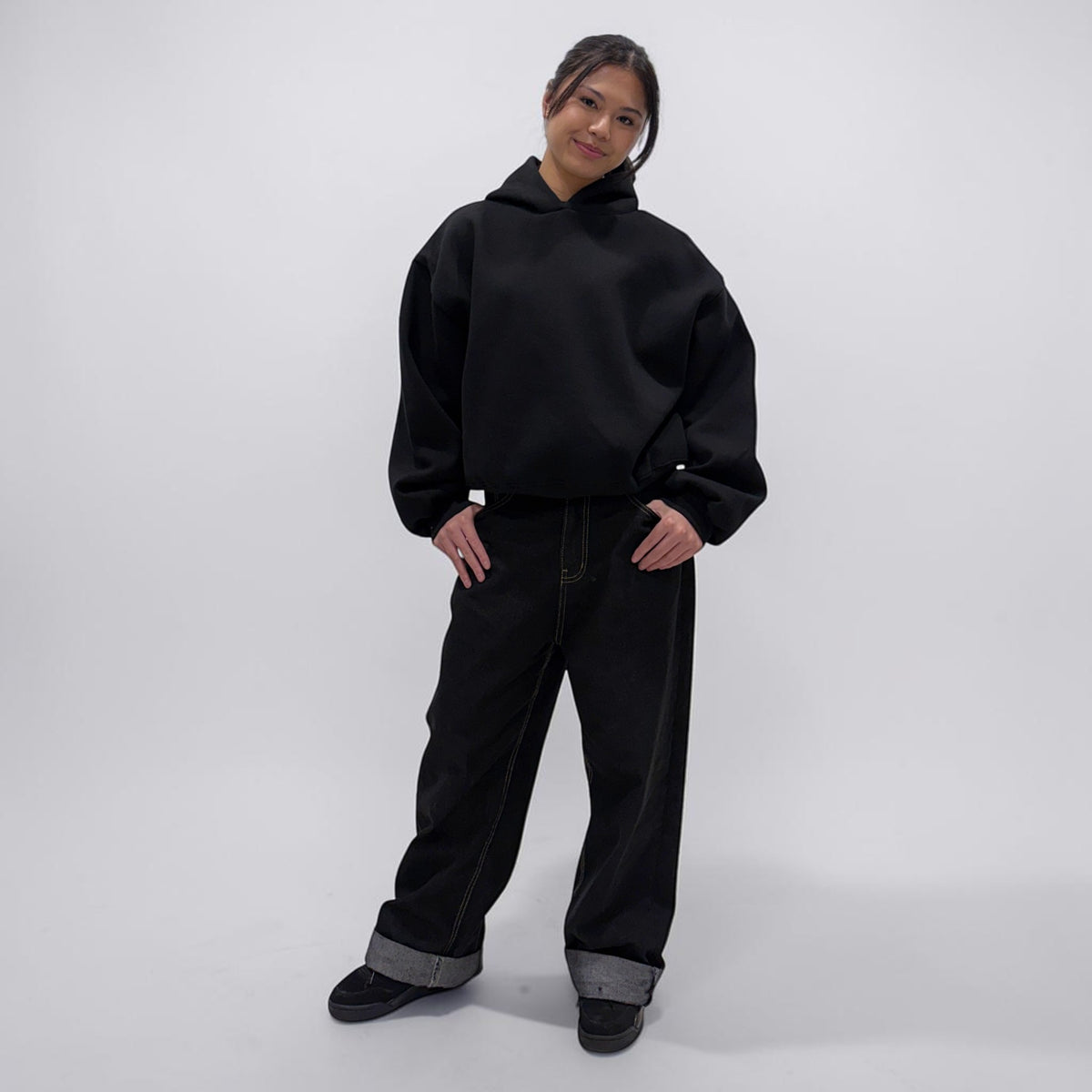 Invis-Able Hamptons Pullover Hoodie Black | ODD EVEN