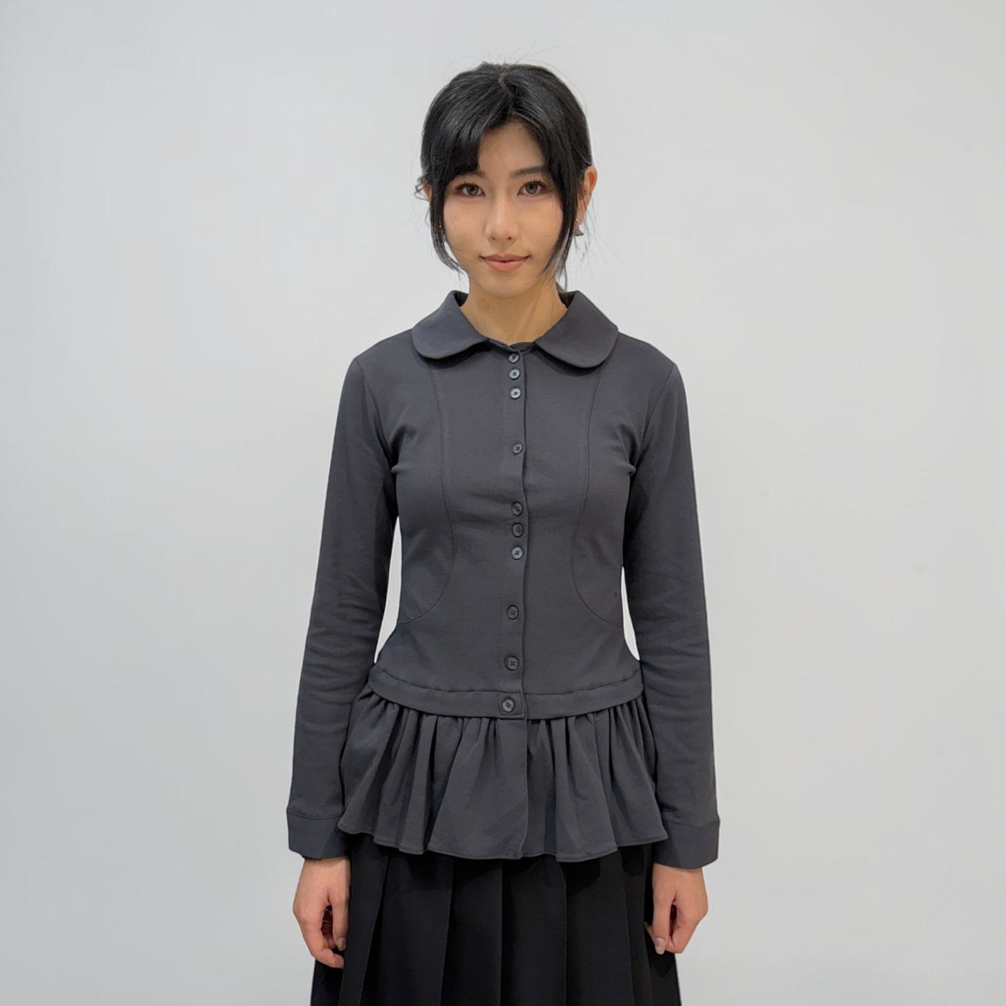 Askhaki Seoul Margot Dress Charcoal