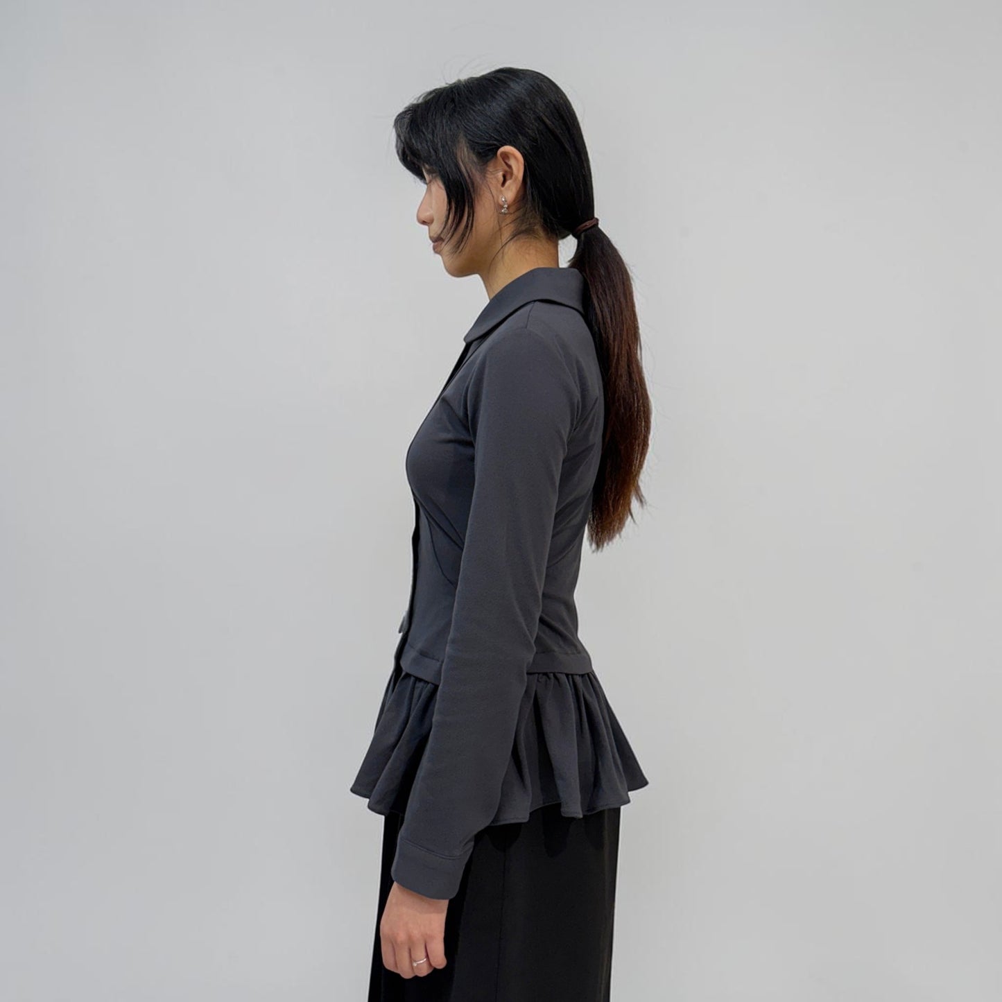 Askhaki Seoul Margot Dress Charcoal
