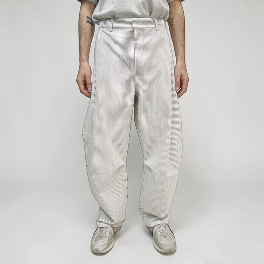 Senne Construction Pinstripe Pants White | ODD EVEN