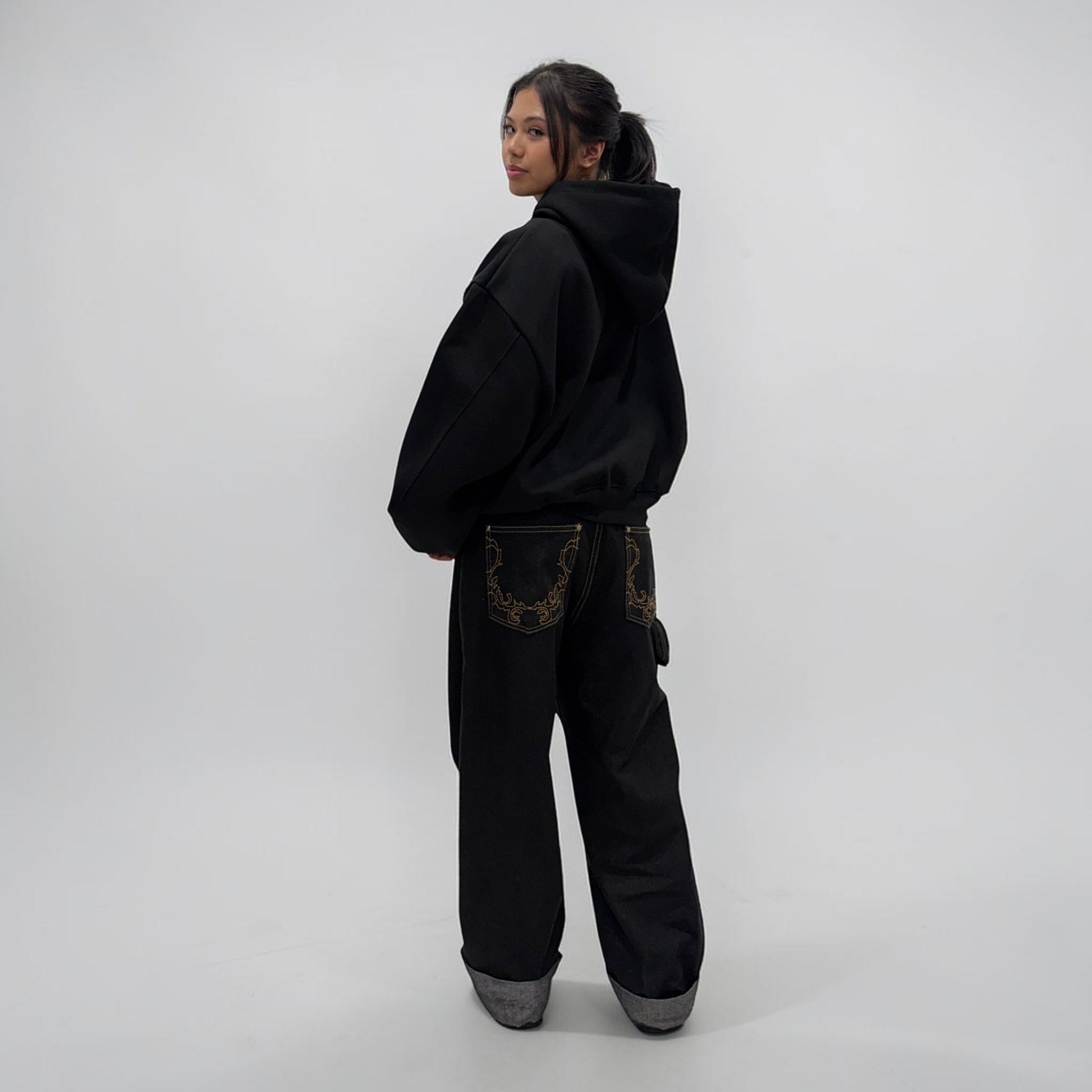 Invis-Able Hamptons Pullover Hoodie Black | ODD EVEN