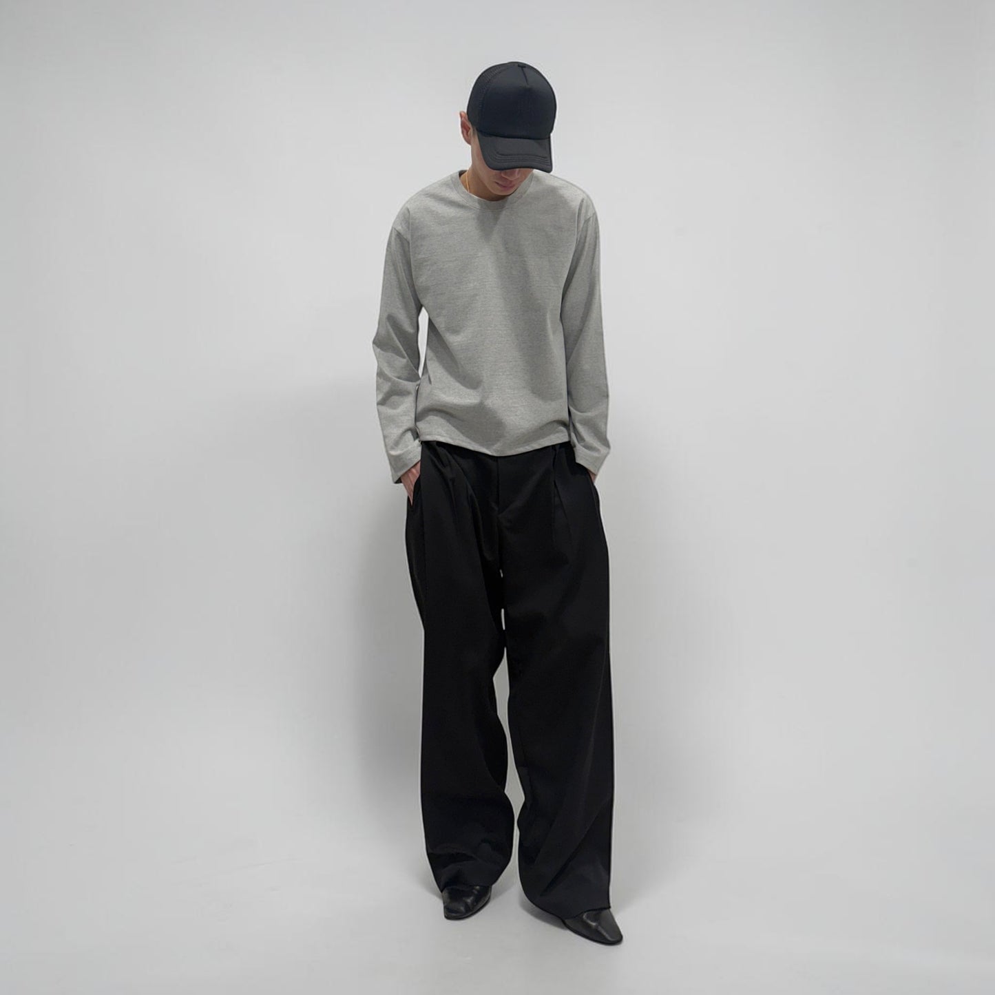 By Attention Boxed Up L/S Grey | ODD EVEN
