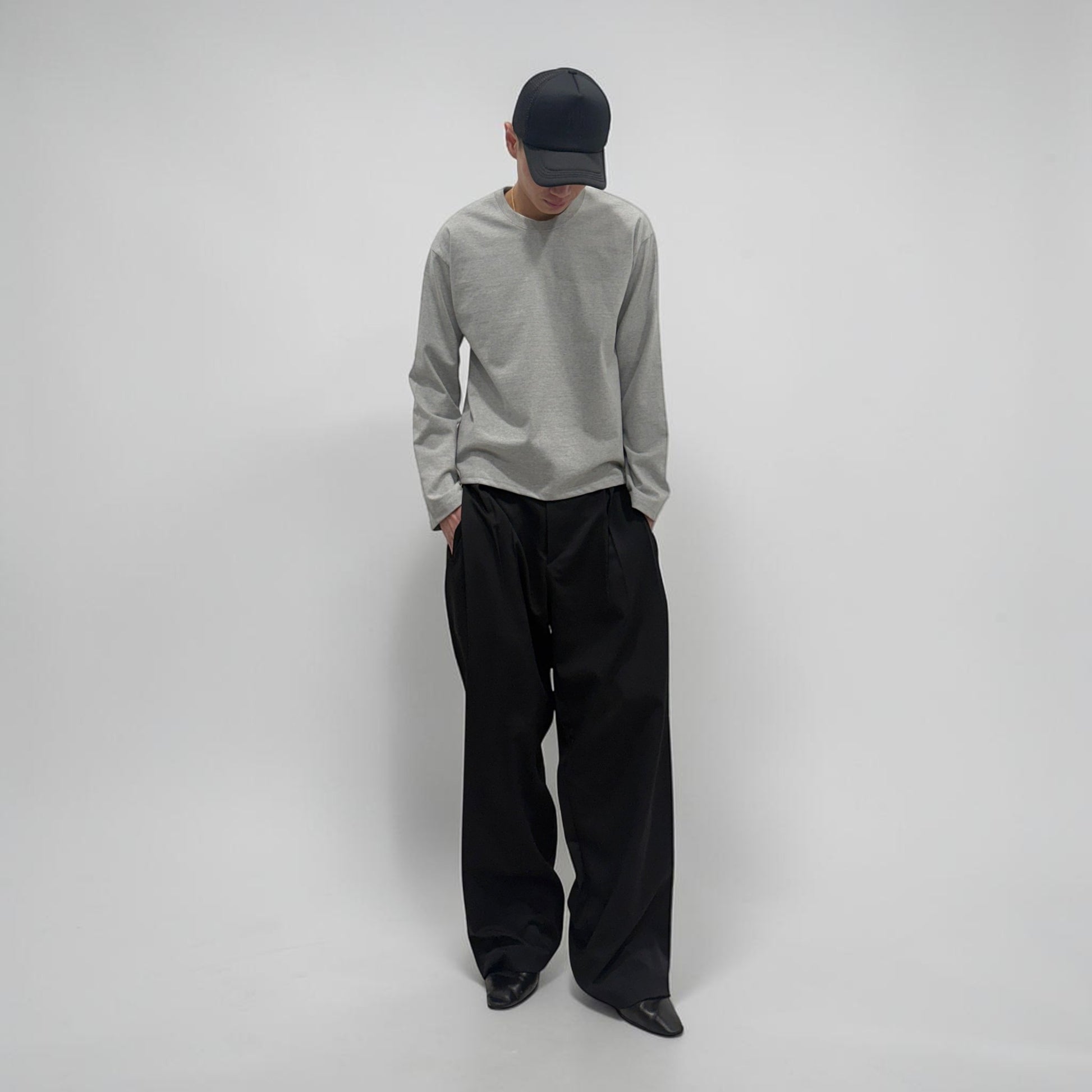 By Attention Boxed Up L/S Grey | ODD EVEN
