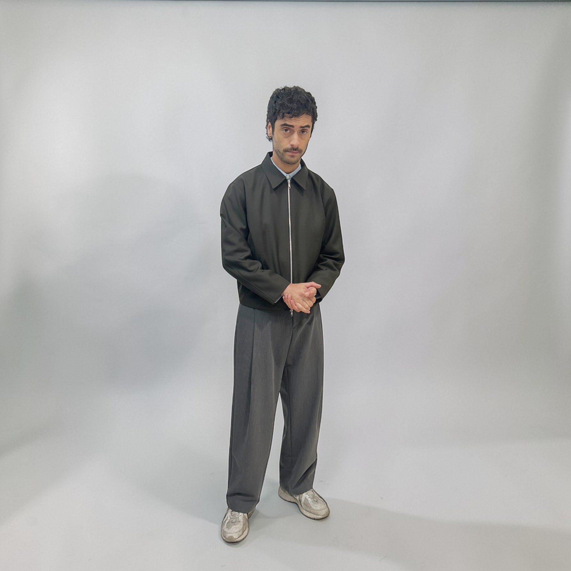 Invis-Able Alfonso Wool Jacket Dark Olive | ODD EVEN