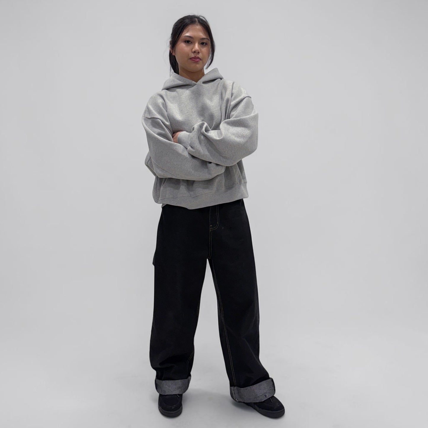 Invis-Able Hamptons Pullover Hoodie Grey Marle