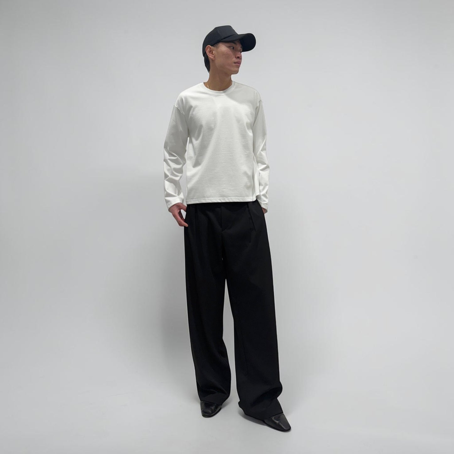 By Attention Boxed Up L/S White | ODD EVEN