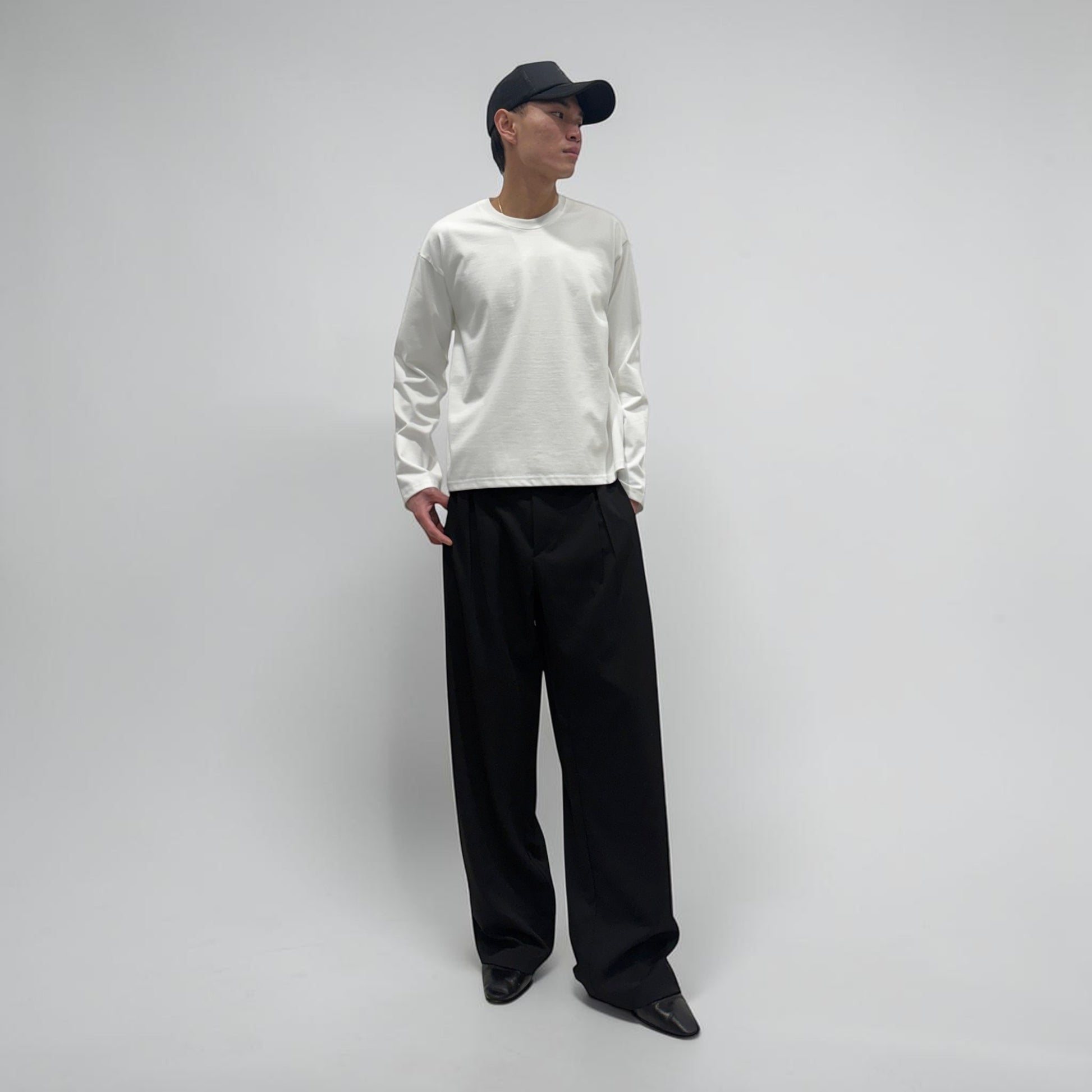 By Attention Boxed Up L/S White | ODD EVEN