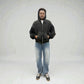 By Attention Paint Wash Black Zip-Up | ODD EVEN