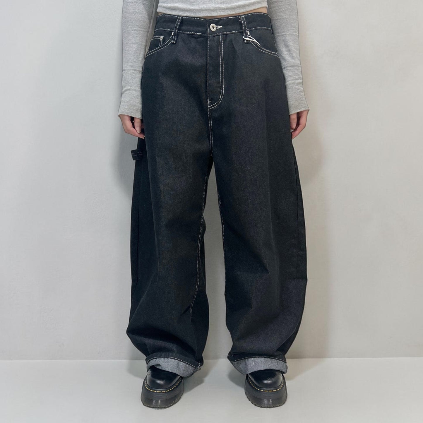 Develop Korea Eclipse Jeans Black | ODD EVEN