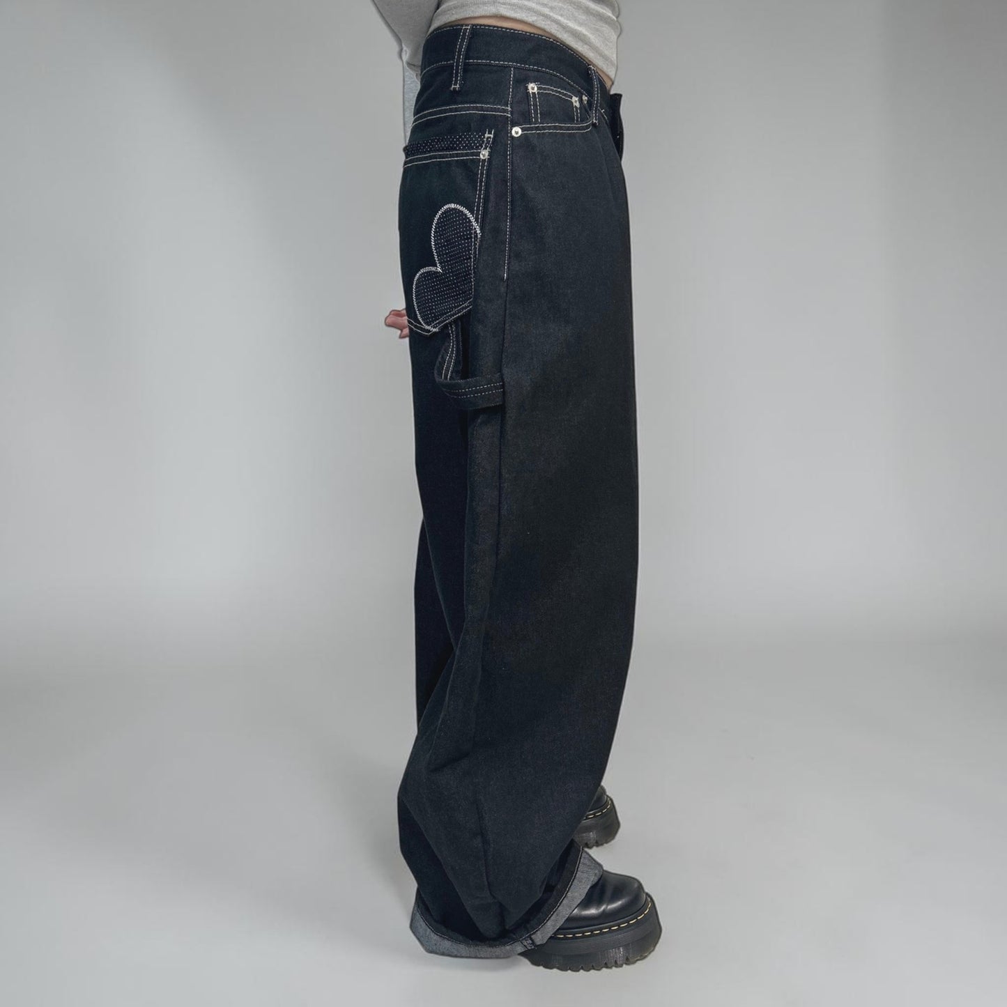 Develop Korea Eclipse Jeans Black | ODD EVEN