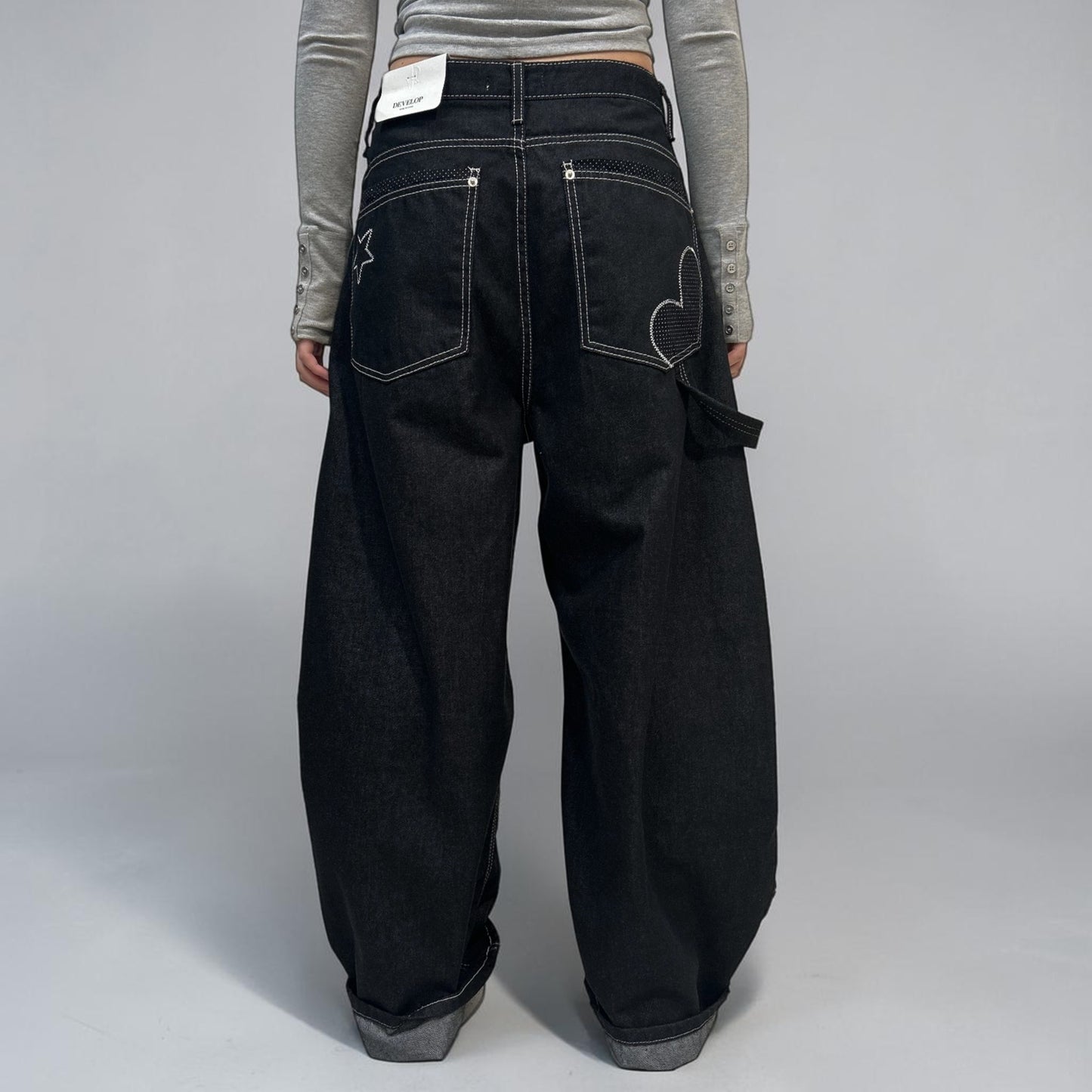 Develop Korea Eclipse Jeans Black | ODD EVEN