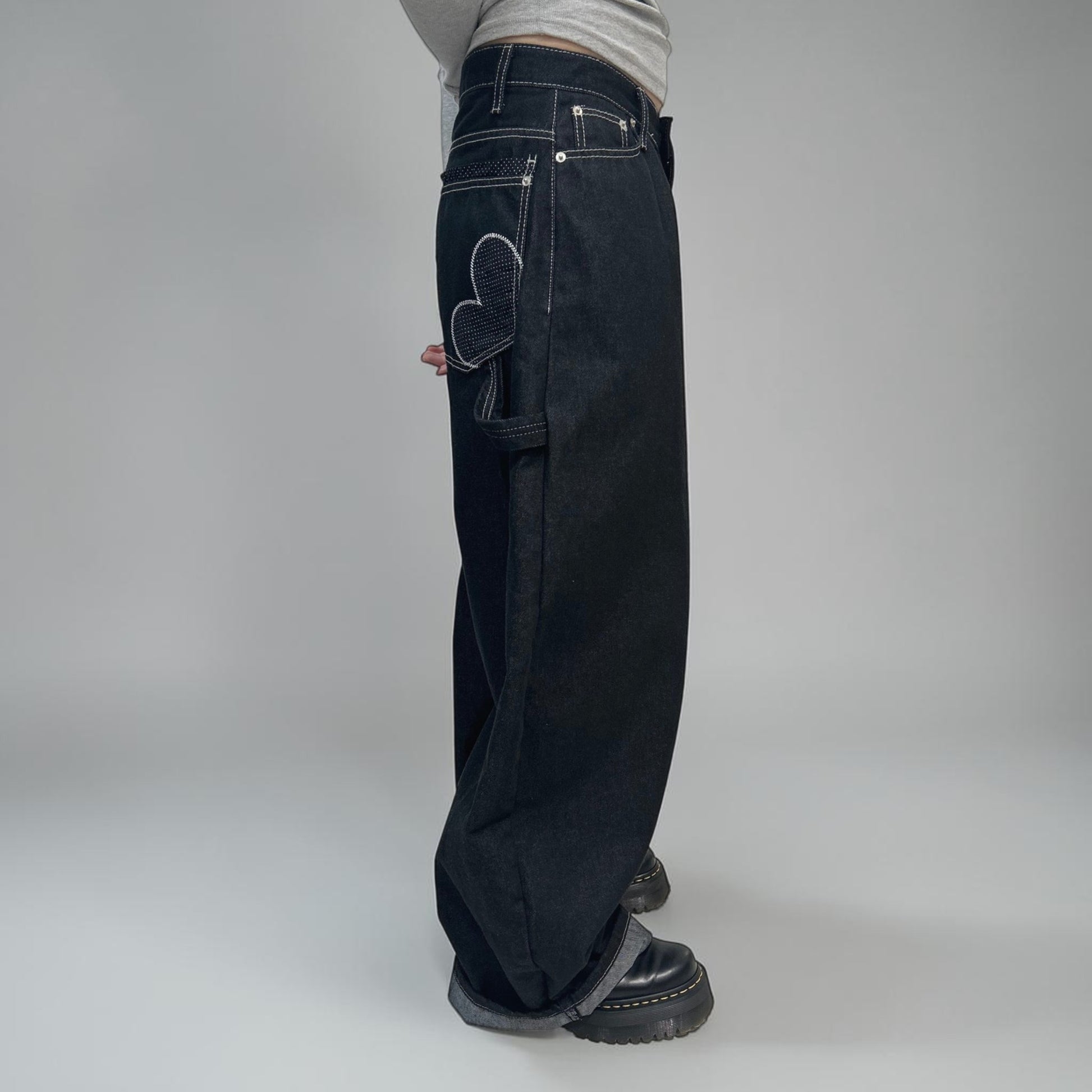 Develop Korea Eclipse Jeans Black | ODD EVEN