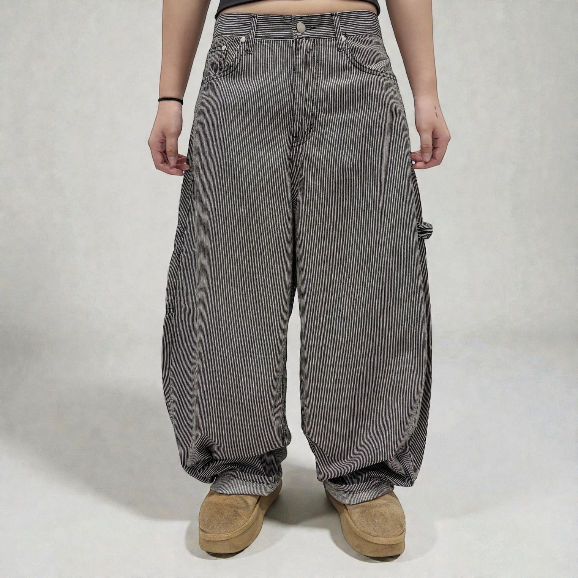 Develop Korea Sk8er Boi Jeans Black/White | ODD EVEN