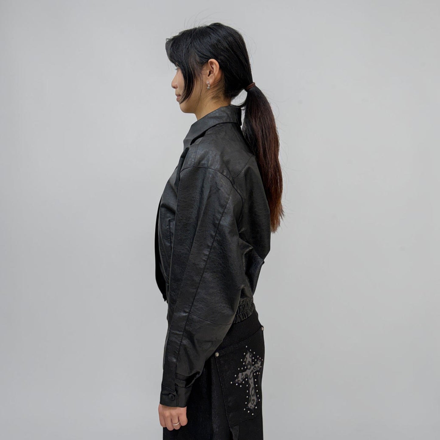 Askhaki Seoul Lola Vegan Leather Jacket