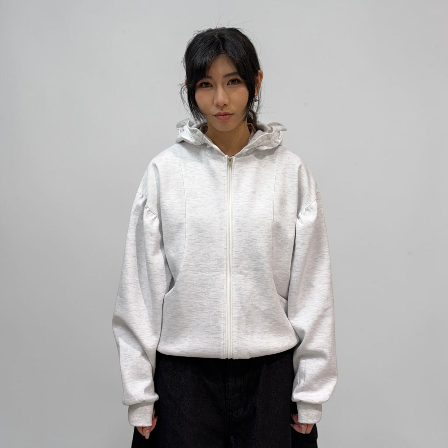 Askhaki Seoul Minnie Zip Hoodie White