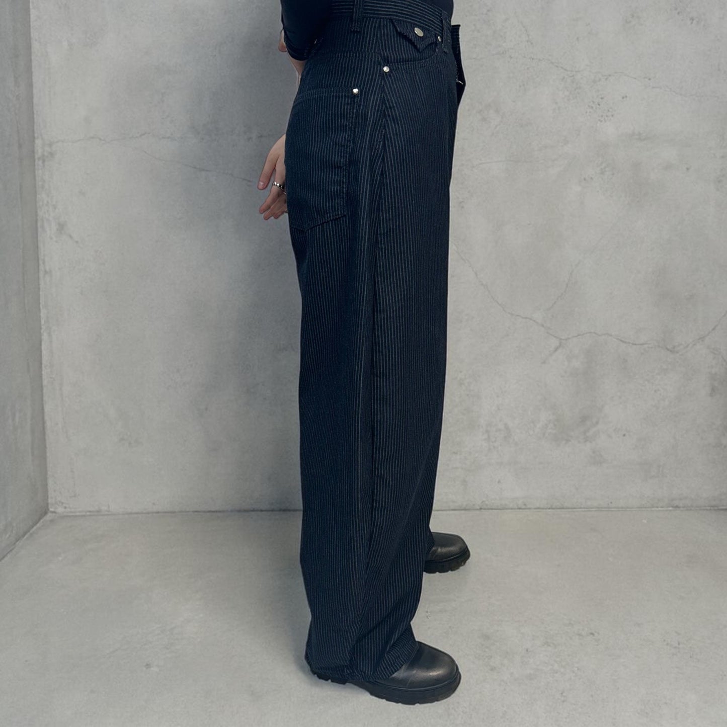 Develop Korea No Doubt Pants Dark Navy | ODD EVEN