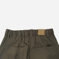 Margaret 2-tuck Wide leg Pants Dark Olive | ODD EVEN