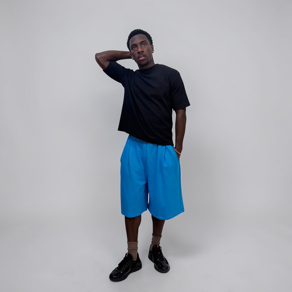 By Attention Athletic Sweat Shorts Hyper Blue