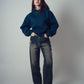 Develop Korea Hearts Collide Jeans Navy | ODD EVEN