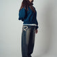 Develop Korea Hearts Collide Jeans Navy | ODD EVEN