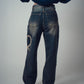 Develop Korea Hearts Collide Jeans Navy | ODD EVEN