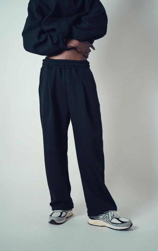 Lur Baggy Track Pants Black | ODD EVEN