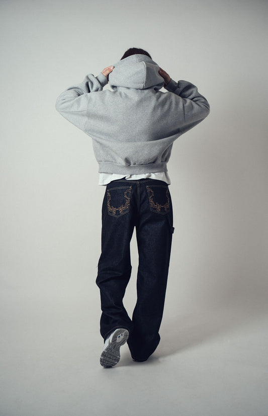 Develop Korea Golden Crown Jeans Black | ODD Even