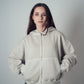 Invis-Able Athletic Zip Hoodie Beige | ODD EVEN