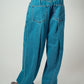 Howell Pleat Balloon Jeans Bluee | ODD EVEN