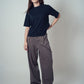 Margaret 2-Tuck Pants Brown | ODD EVEN