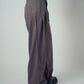 Margaret 2-Tuck Pants Brown | ODD EVEN