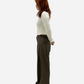 Margaret 2-Tuck Wide Leg Pants Brown | ODD EVEN