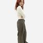 Margaret 2-Tuck Wide Leg Pants Dark Olive | ODD EVEN