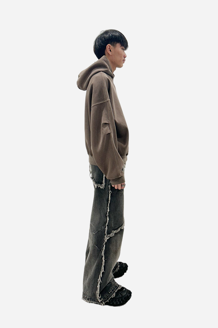 Invis-Able Athletic Box Hoodie VER2 Brown | ODD EVEN