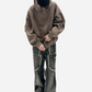 Invis-Able Athletic Box Zip Up Hoodie Brown V2 | ODD EVEN