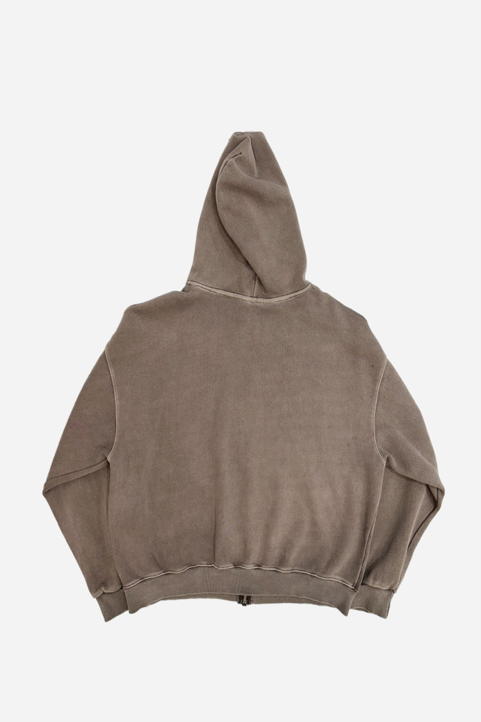 Invis-Able Athletic Box Zip Up Hoodie Brown V2 | ODD EVEN