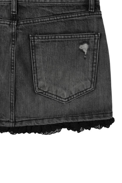 Develop Korea Atlanta Mini Skirt Black | ODD EVEN