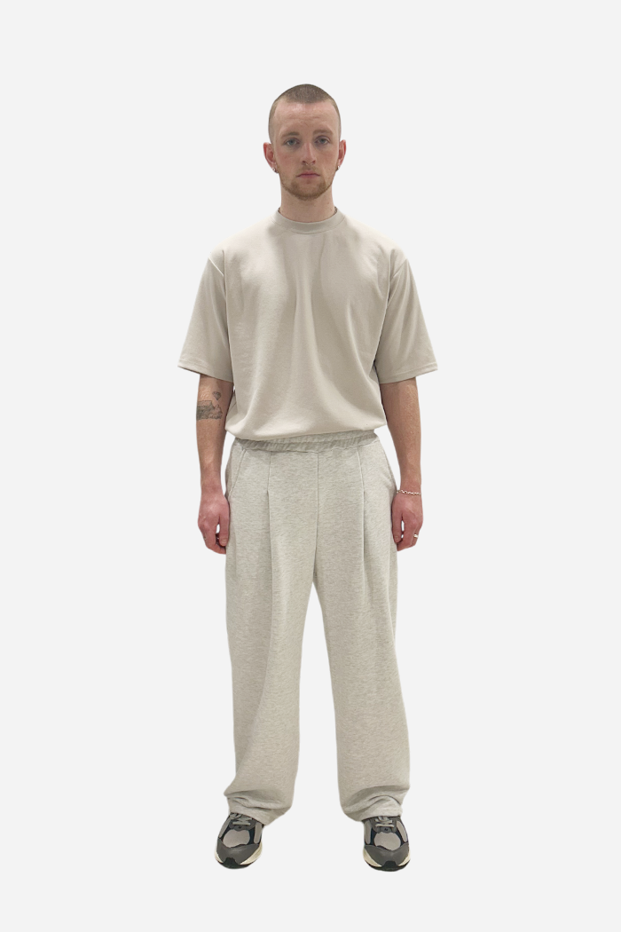 Lur Baggy Track Pants Light Grey | ODD EVEN