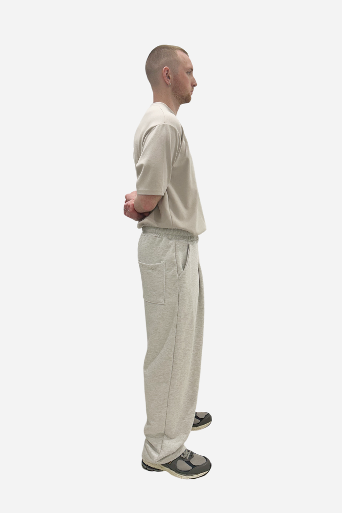 Lur Baggy Track Pants Light Grey | ODD EVEN