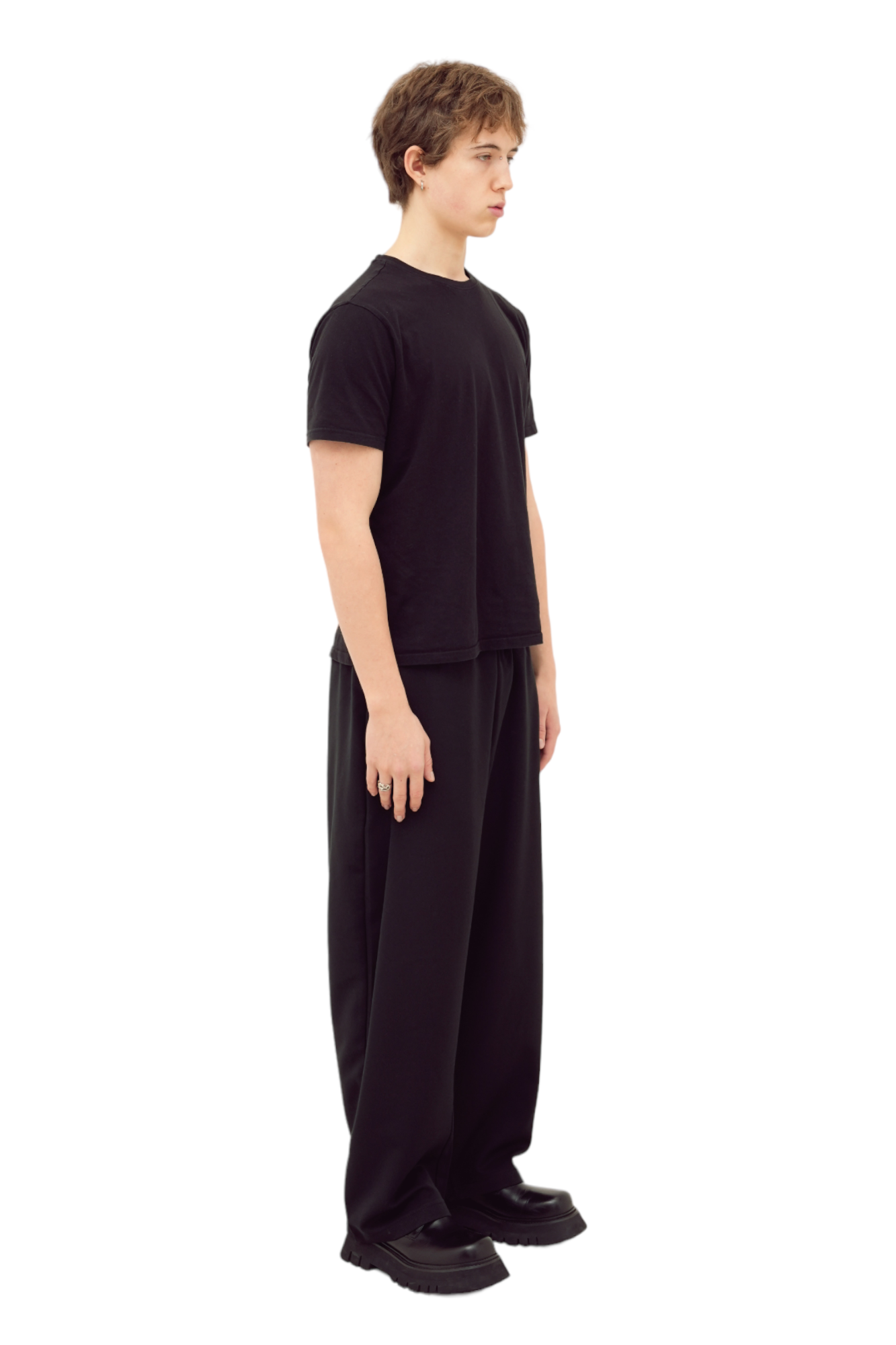 Eden 1-Tuck Pants Black