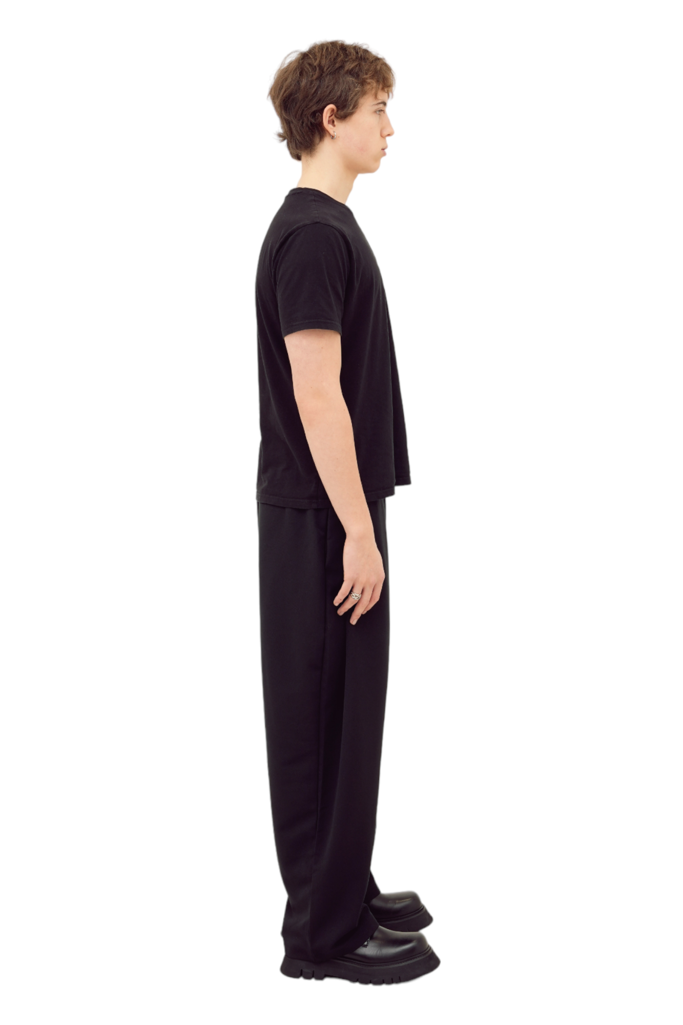 Eden 1-Tuck Pants Black