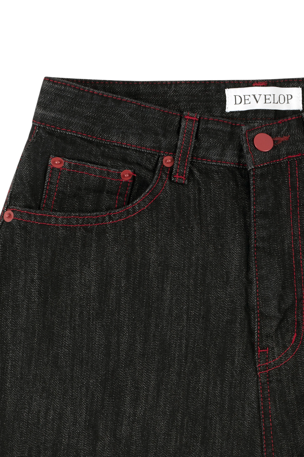 Develop Korea Bleeding Love Jeans Black | ODD EVEN